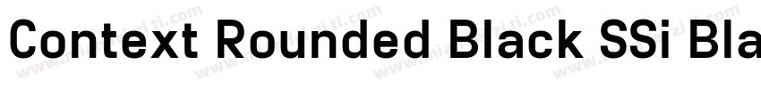 Context Rounded Black SSi Black字体转换